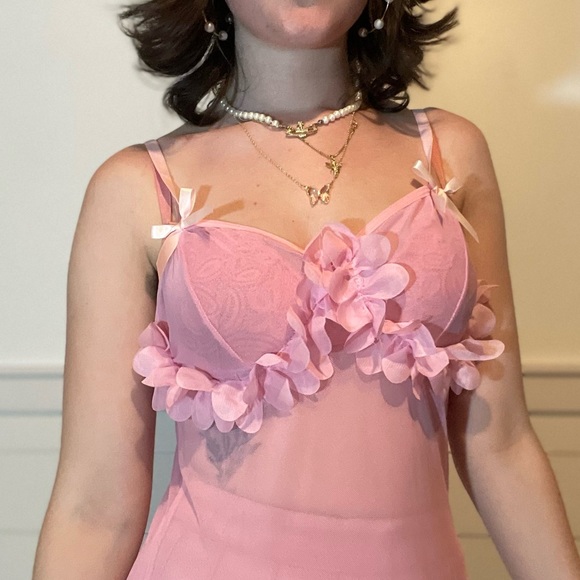 Fairycore flower petal slip dress - Picture 6 of 11